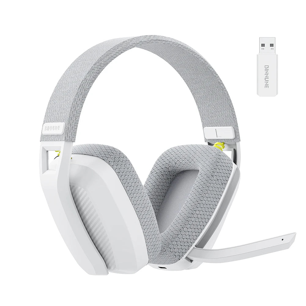 BINNUNE BW06 2.4GHz Wireless Gaming Headset with Mic for PS5 PS4 PC Mac Playstation Bluetooth Gaming Headset with Microphone