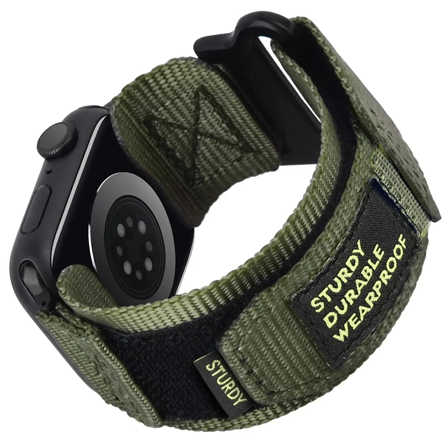 Tactical Nylon Strap for Apple Watch Ultra 2 Band 49mm 44mm 41mm 45mm 40mm 42mm Bracelet for Iwatch Series 9 8 7 6 SE 5 4 Sports