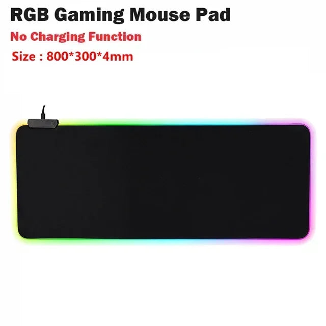 Magnetic Wireless Charging RGB Mouse Pad Charger for Phone Watch Headphone Gaming Mousepad Desktop PC Laptop Tablet Mouse Mat