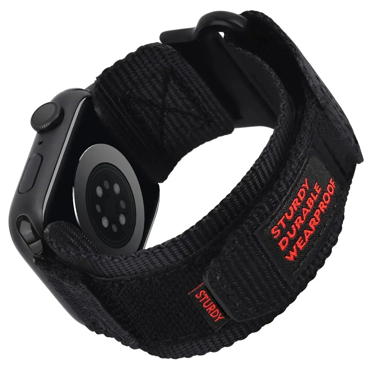 Tactical Nylon Strap for Apple Watch Ultra 2 Band 49mm 44mm 41mm 45mm 40mm 42mm Bracelet for Iwatch Series 9 8 7 6 SE 5 4 Sports