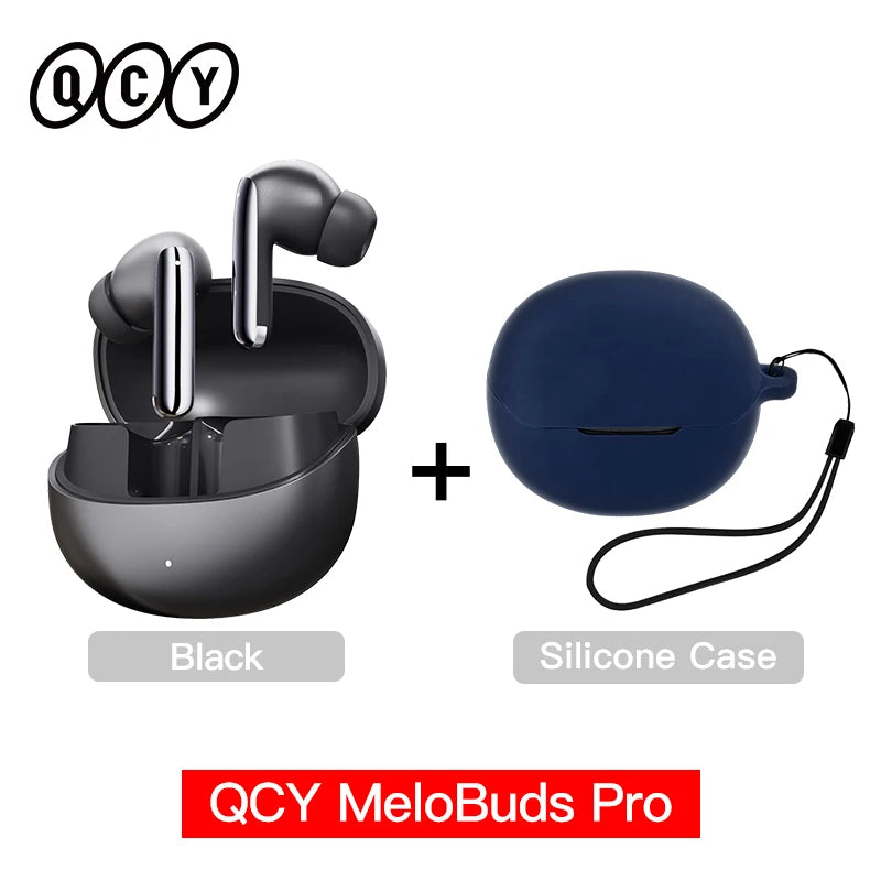 QCY MeloBuds Pro 46dB ANC Wireless Earphones Hi-Res LDAC Bluetooth 5.3 Earbuds 6 Mic Multipoint Connection in-Ear Detection