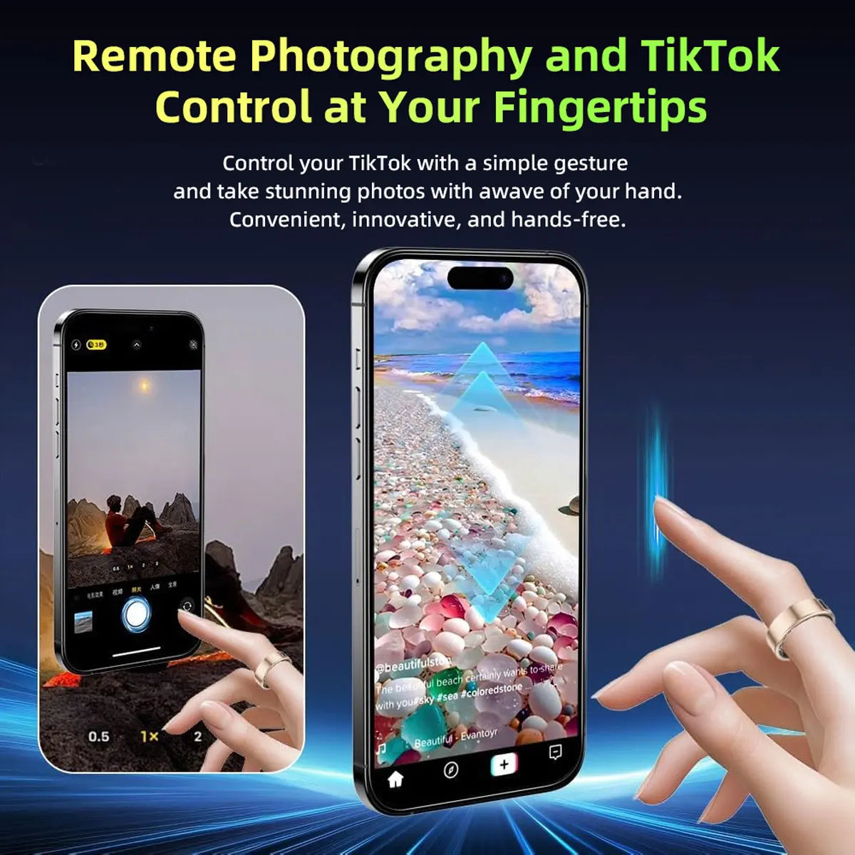 LED Display Screen Smart Ring for Sleep Heart Rate Oxygen Monitoring Multi Sports Modes Waterproof Bluetooth 5.1 Women Men Rings