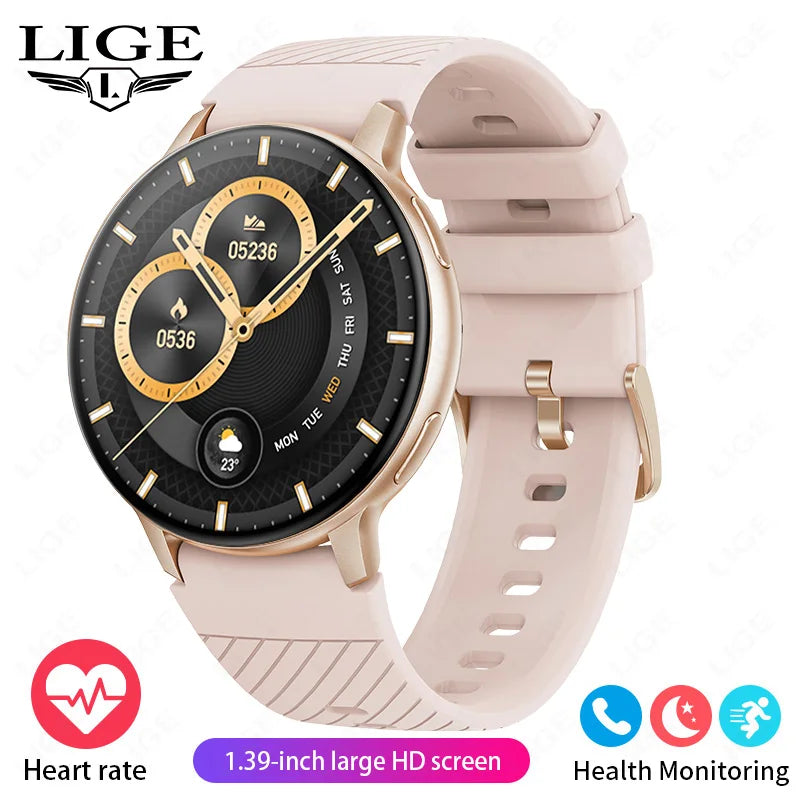 LIGE Bluetooth Call Smart Watch Women Fashion Watches Custom Dial Sport Fitness Health Tracker Smartwatch for Android IOS 2026