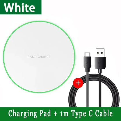 Wireless Charger Pad For iPhone 14 13 16 15 11Pro XS Max Induction Fast Wireless Charging Station For Samsung Xiaomi Huawei