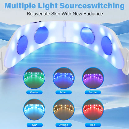 4 in 1 Electric Double Chin Remover V Line Face Slimming Massager Face Lift Device with Remote Controllor for Facial Contouring