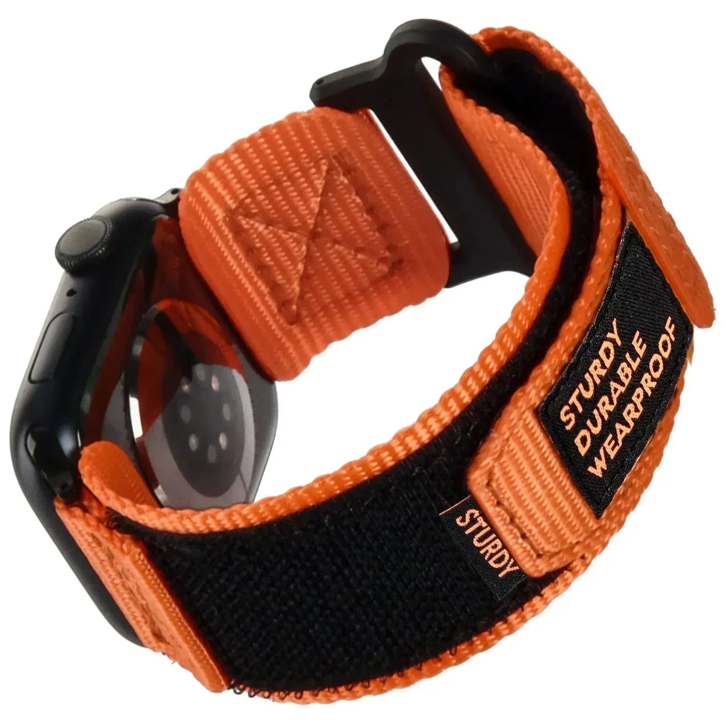 Tactical Nylon Strap for Apple Watch Ultra 2 Band 49mm 44mm 41mm 45mm 40mm 42mm Bracelet for Iwatch Series 9 8 7 6 SE 5 4 Sports