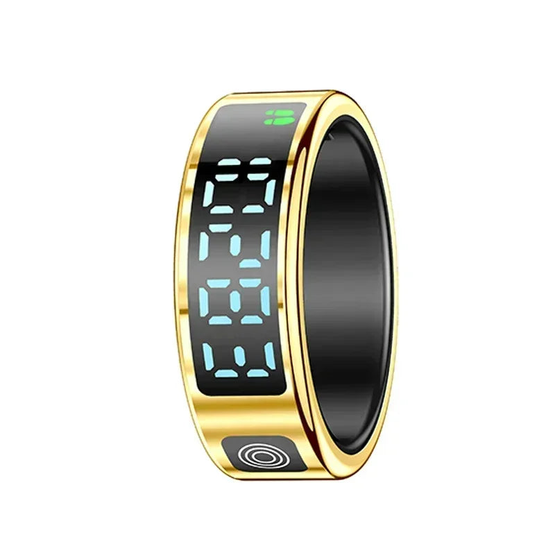 Smart Ring For Men Women Multifunctional Health Tracker Heart Rate Blood Oxygen Monitor Sport 5ATM Waterproof Ring Sleep Fitness