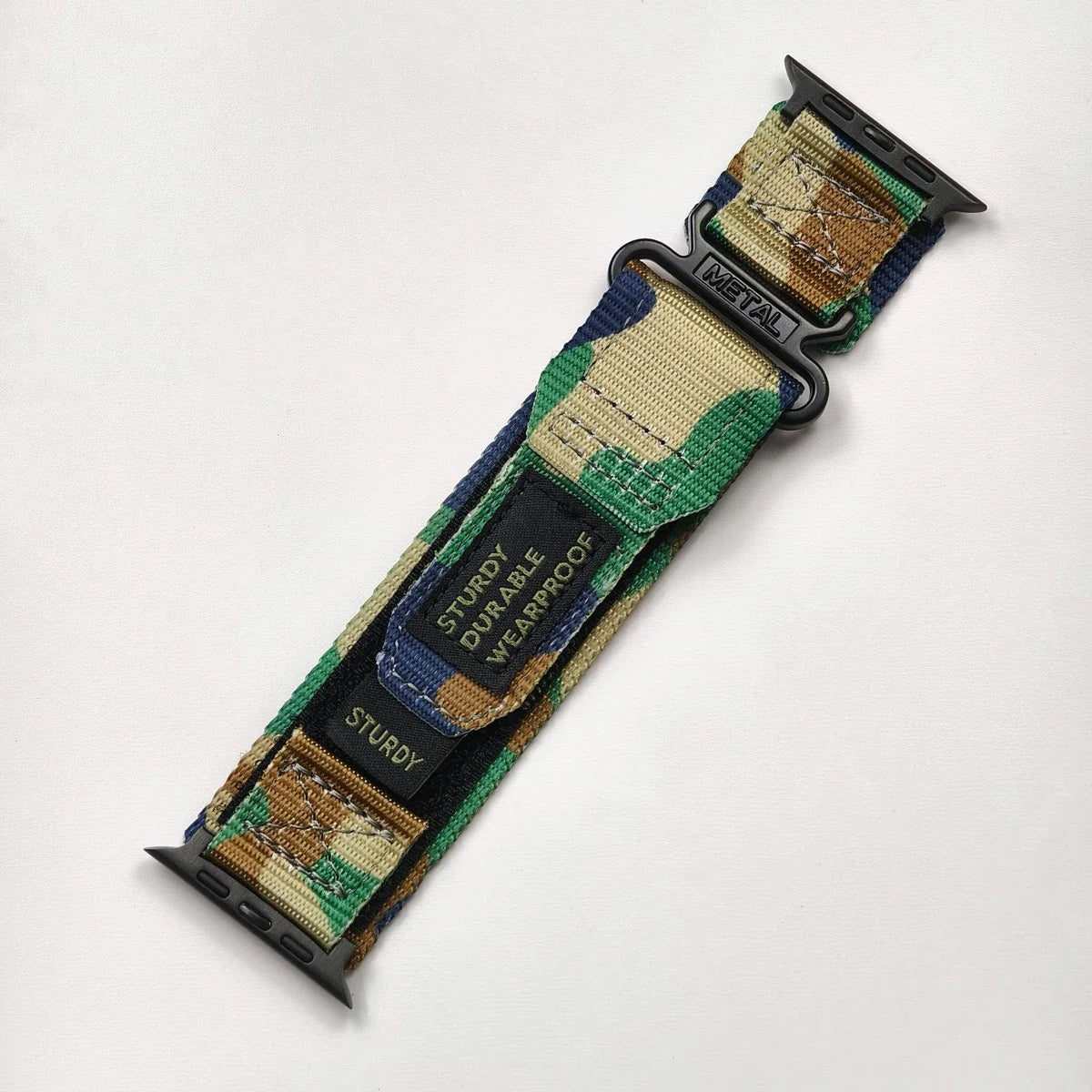 Tactical Nylon Strap for Apple Watch Ultra 2 Band 49mm 44mm 41mm 45mm 40mm 42mm Bracelet for Iwatch Series 9 8 7 6 SE 5 4 Sports