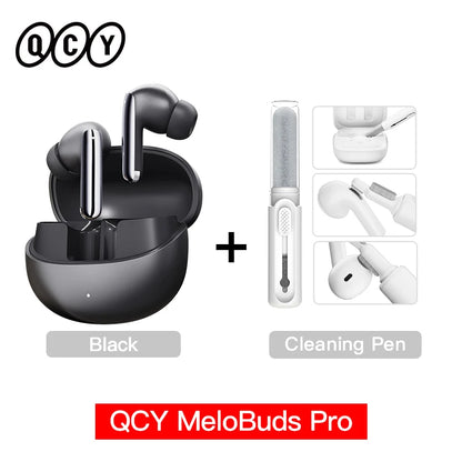 QCY MeloBuds Pro 46dB ANC Wireless Earphones Hi-Res LDAC Bluetooth 5.3 Earbuds 6 Mic Multipoint Connection in-Ear Detection