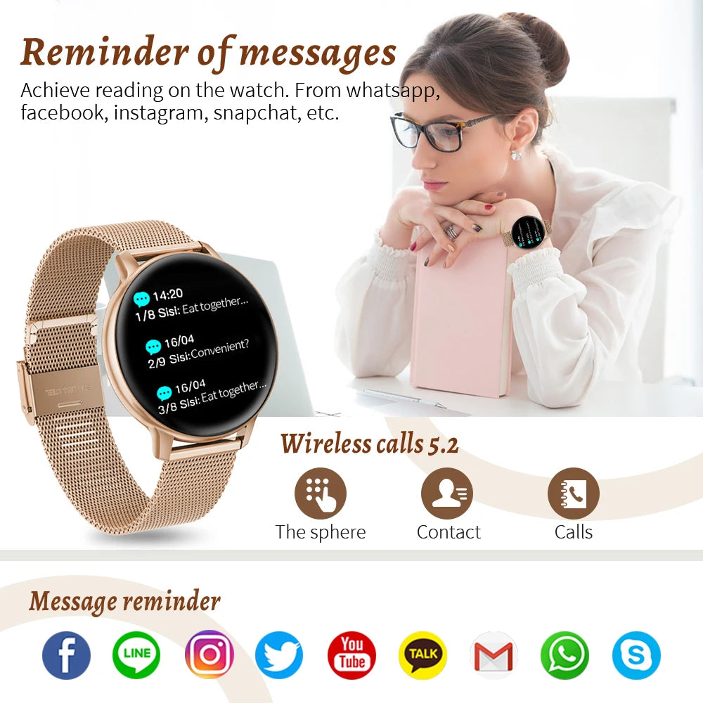 LIGE Bluetooth Call Smart Watch Women Fashion Watches Custom Dial Sport Fitness Health Tracker Smartwatch for Android IOS 2026