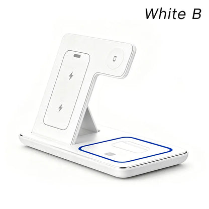 3 in 1 Wireless Charging Station for MagSafe Compatible iPhone 17 16 15 14 Pro Max Apple Watch AirPods Fast Charger Stand Dock
