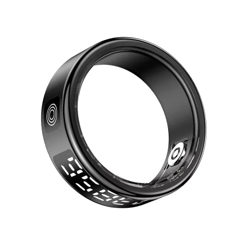 LED Display Screen Smart Ring for Sleep Heart Rate Oxygen Monitoring Multi Sports Modes Waterproof Bluetooth 5.1 Women Men Rings