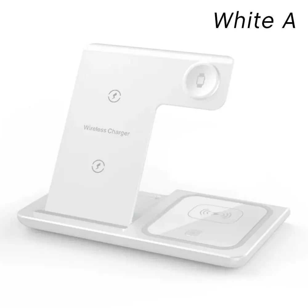 3 in 1 Wireless Charging Station for MagSafe Compatible iPhone 17 16 15 14 Pro Max Apple Watch AirPods Fast Charger Stand Dock