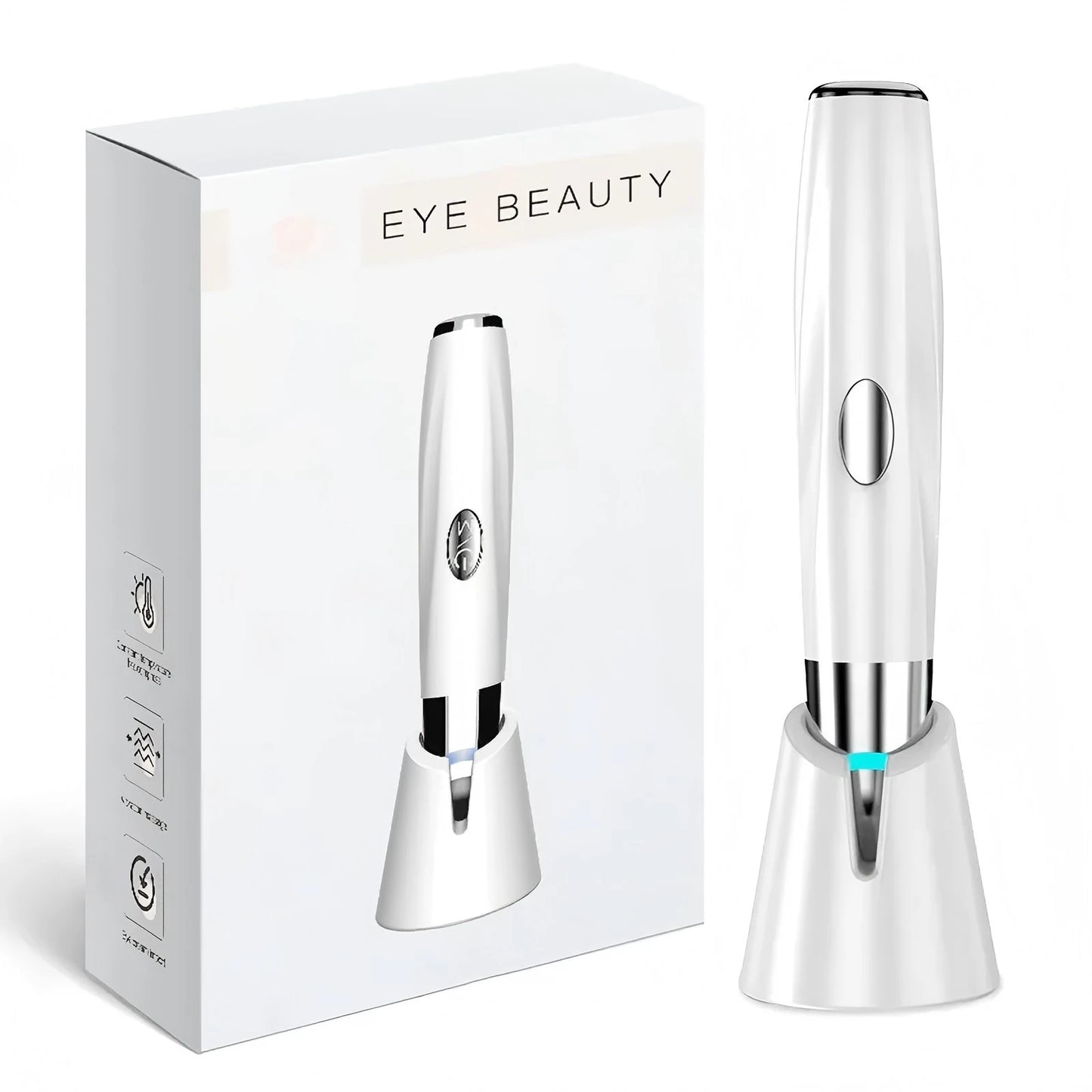 Eye Care Beauty Device Facial Massager 3 in 1 LED Photon Light Wand for Relax Eye Dark Circles Eye Bags Puffiness Skincare Tool