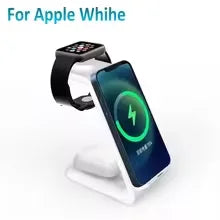 Wireless Charging Station Dock，3in 1 Wireless Charger for iPhone series, for iWatch 11/10/9Ultra, Phone Stand for AirPods 4/3/2