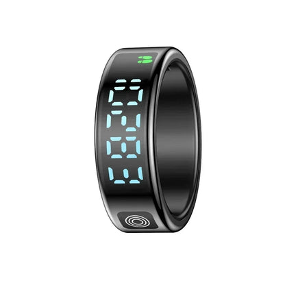 Smart Ring For Men Women Multifunctional Health Tracker Heart Rate Blood Oxygen Monitor Sport 5ATM Waterproof Ring Sleep Fitness