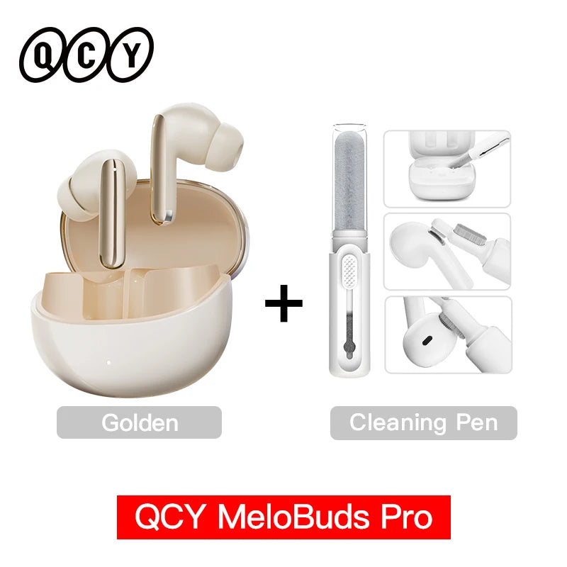 QCY MeloBuds Pro 46dB ANC Wireless Earphones Hi-Res LDAC Bluetooth 5.3 Earbuds 6 Mic Multipoint Connection in-Ear Detection