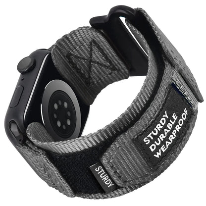 Tactical Nylon Strap for Apple Watch Ultra 2 Band 49mm 44mm 41mm 45mm 40mm 42mm Bracelet for Iwatch Series 9 8 7 6 SE 5 4 Sports