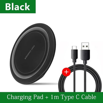 Wireless Charger Pad For iPhone 14 13 16 15 11Pro XS Max Induction Fast Wireless Charging Station For Samsung Xiaomi Huawei