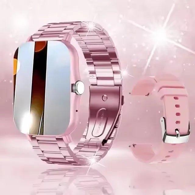 2025 New Smart Watch Bluetooth Call Music Heart Rate Blood Pressure Monitor Smartwatch for Women Men Holiday Gifts