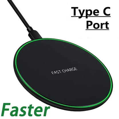 Wireless Charger Pad For iPhone 14 13 16 15 11Pro XS Max Induction Fast Wireless Charging Station For Samsung Xiaomi Huawei