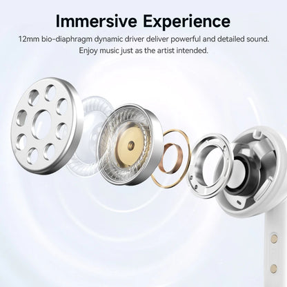 QCY Melobuds N50 ANC Wireless Earphone 6 Mics AI Call Noise Cancellation Bluetooth 5.4 Earbuds Dual Connection Headphone