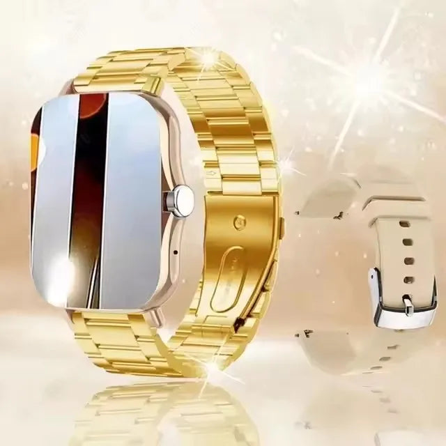 2025 New Smart Watch Bluetooth Call Music Heart Rate Blood Pressure Monitor Smartwatch for Women Men Holiday Gifts