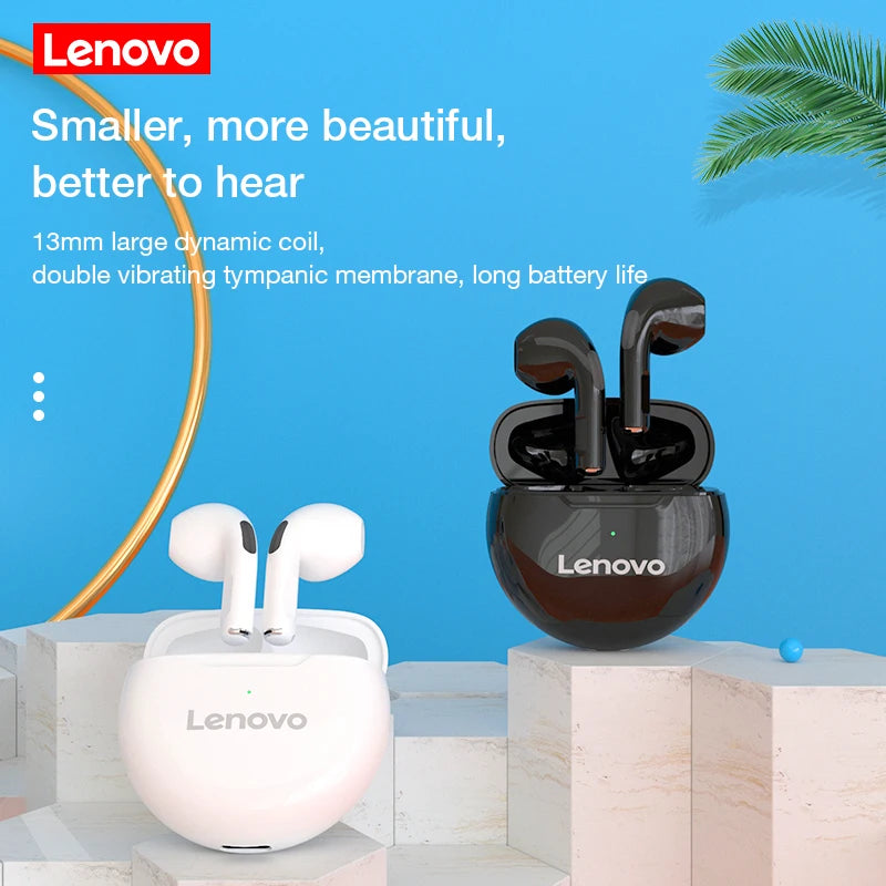 Lenovo HT38 TWS Earphone Wireless Fone Bluetooth Headphones AI Control Mini Headset Dual Mic Noise Reduction HiFi Stereo Earbuds