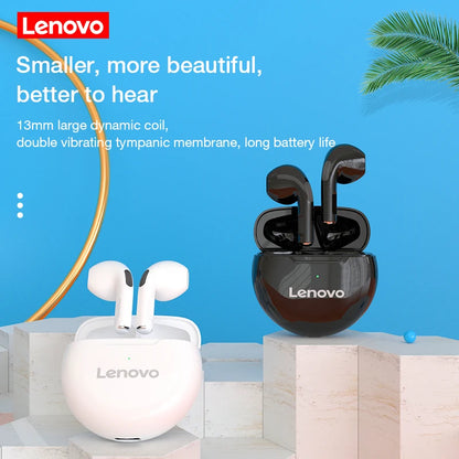 Lenovo HT38 TWS Earphone Wireless Fone Bluetooth Headphones AI Control Mini Headset Dual Mic Noise Reduction HiFi Stereo Earbuds