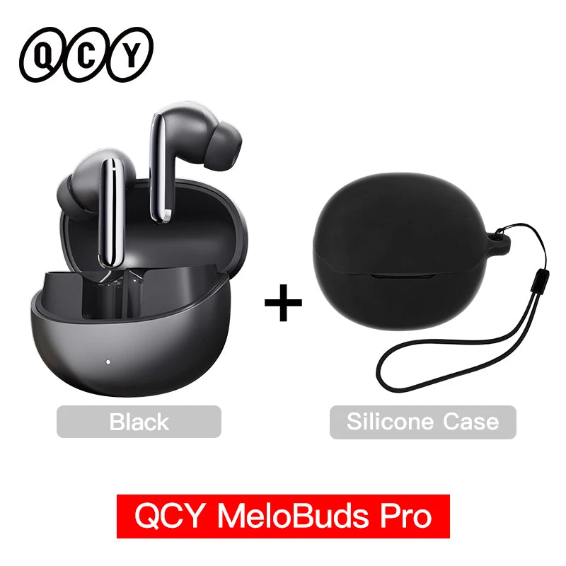 QCY MeloBuds Pro 46dB ANC Wireless Earphones Hi-Res LDAC Bluetooth 5.3 Earbuds 6 Mic Multipoint Connection in-Ear Detection