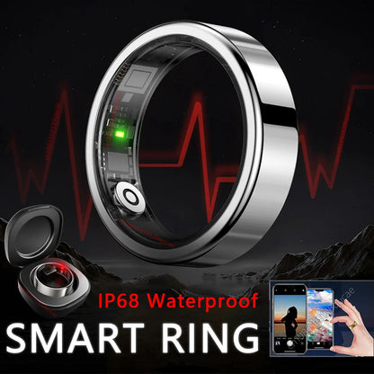 2026 New R12 Smart Ring with Charging Box, Health Manager, 5 ATM Waterproof For Men Women Smartring Multiple Sports Modes Rings