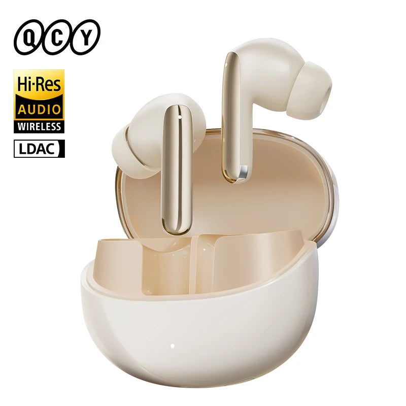 QCY MeloBuds Pro 46dB ANC Wireless Earphones Hi-Res LDAC Bluetooth 5.3 Earbuds 6 Mic Multipoint Connection in-Ear Detection